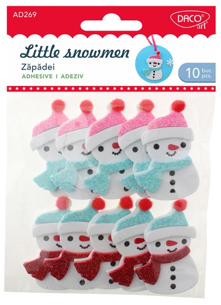 Dekorgumi forma, hóember Daco "Little snowmen"