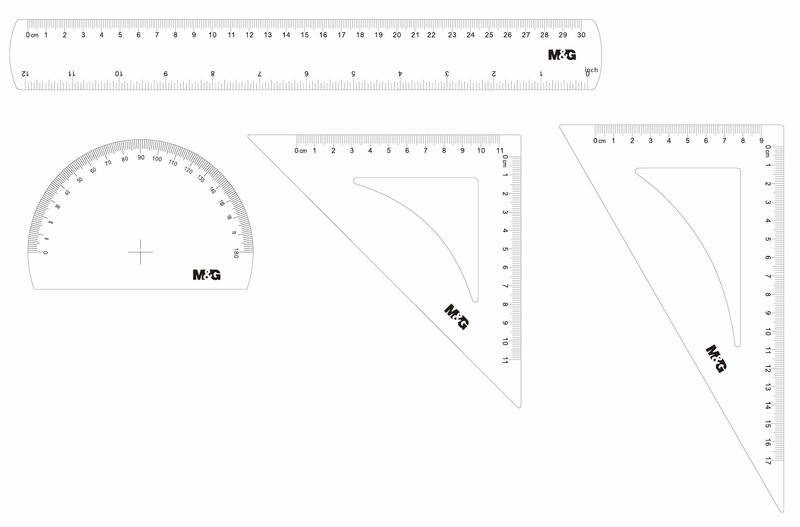 Vonalzókészlet 4 db-os M&G