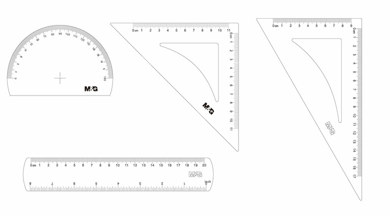 Vonalzókészlet 4 db-os M&G