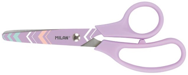 Olló, iskolai 13,3 cm Milan "Basic" Pastel lila