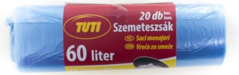 Szemeteszsák 60 l 20 db TUTI