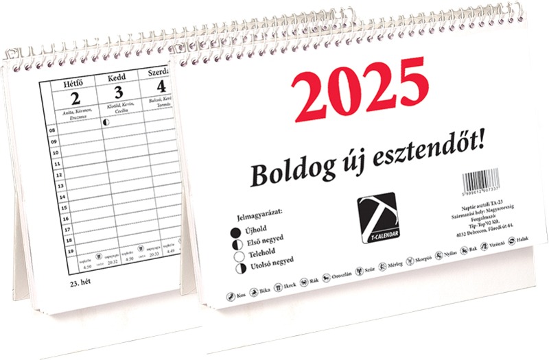 Asztali naptár 23TA T-Calendar