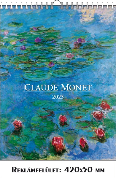 Falinaptár 42x56 cm spirálozott SG "Claude Monet"