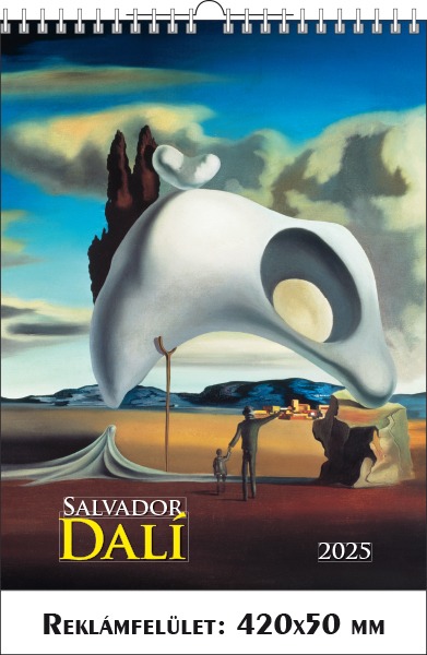 Falinaptár 42x56 cm spirálozott SG "Salvador Dalí"