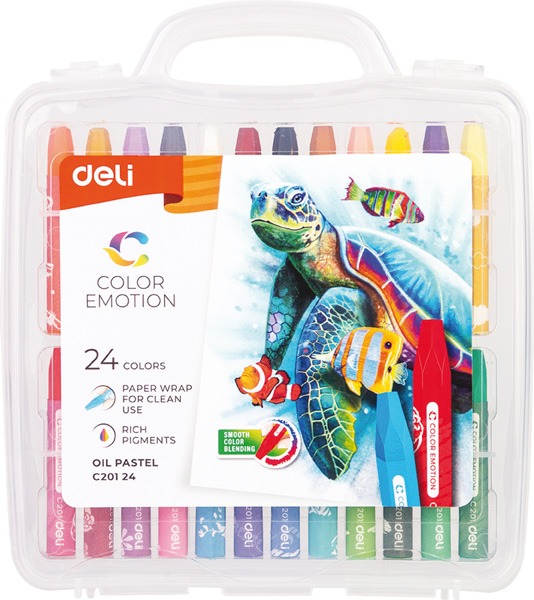 Olajpasztell Deli "Color Emotion" 12 szín