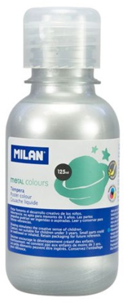 Tempera 125 ml Milan ezüst