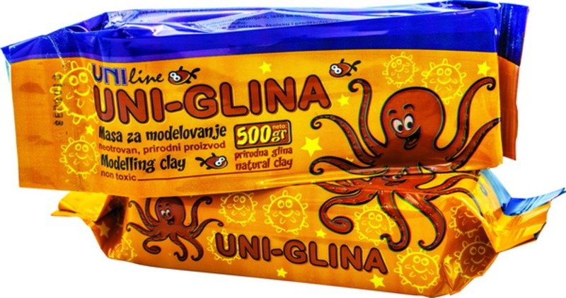 Modellező gyurma 500 g Octopus agyagszín