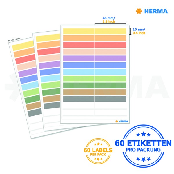 Matrica írószerekre 10x46 mm Herma "Pencil"