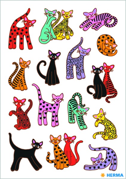 Matrica Herma "Decor" Abstract Cats