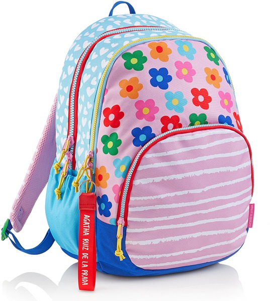 Iskolai hátizsák 27 L ergonomikus, kulacstartóval MQ "Agatha Ruiz"