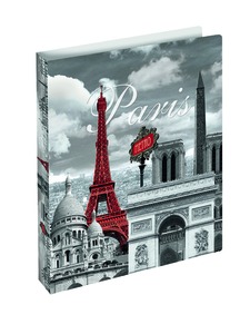 Gyűrűskönyv A/4 2 gyűrűs, karton Herma "Trend Cities" Paris