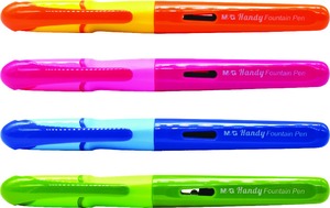Töltőtoll gumírozott M&G "Ergonomic" vegyes színek