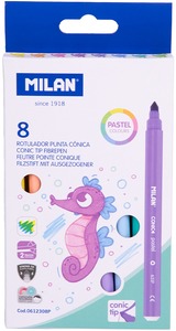 Filctoll készlet 5 mm Milan 631P 8 pasztell szín