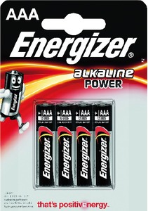 Elem AAA mikro 1,5V, 4 db/bliszter Energizer "Alkaline Power"