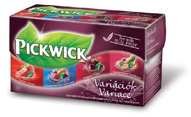 Gyümölcstea 20x1,5 g Pickwick "Variációk I" eper, erdei gyümölcs, meggy, trópusi gyümölcs