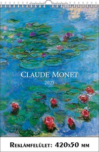 Falinaptár 42x56 cm spirálozott SG "Claude Monet"