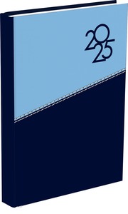 Határidőnapló A/5 napi T-Calendar "Dual" kék-sötétkék