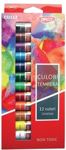 Tempera készlet 12 ml Daco 12 szín