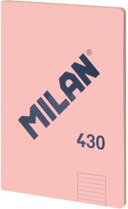 Füzet A/4 48 lapos, vonalas Milan "1918 Series" rózsaszín