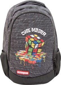 Iskolai hátizsák 20 L ergonomikus, kulacstartóval Octopus "Cube Master"