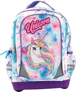 Iskolai hátizsák 21 L ergonomikus, kulacstartóval Octopus "Unicorn"