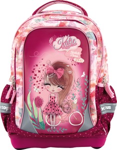 Iskolai hátizsák 21 L ergonomikus, kulacstartóval Octopus "Katie"