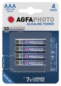 Elem AAA mikro LR03, 4 db/bliszter AgfaPhoto "Alkaline Power"