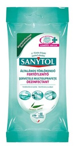 Fertőtlenítő kendő antiallergén, 36 db-os Sanytol